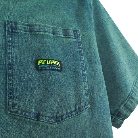 Rec Center Sport Denim Short Sleeve Shirt