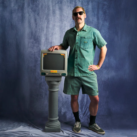 Rec Center Sport Denim Short Sleeve Shirt